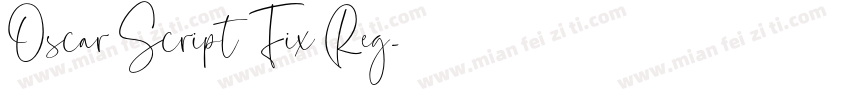 Oscar Script Fix Reg字体转换
